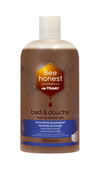 Bee Honest Bad & douche lavendel & sinaasappel 500ml