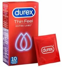 Durex Feel Thin Condooms Extra Glijmiddel 10 st