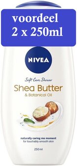 Nivea Shea Butter Oil Shower 2x 250ml voordeel