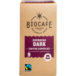 Biocafe Koffiecups Espresso 20 cupsules